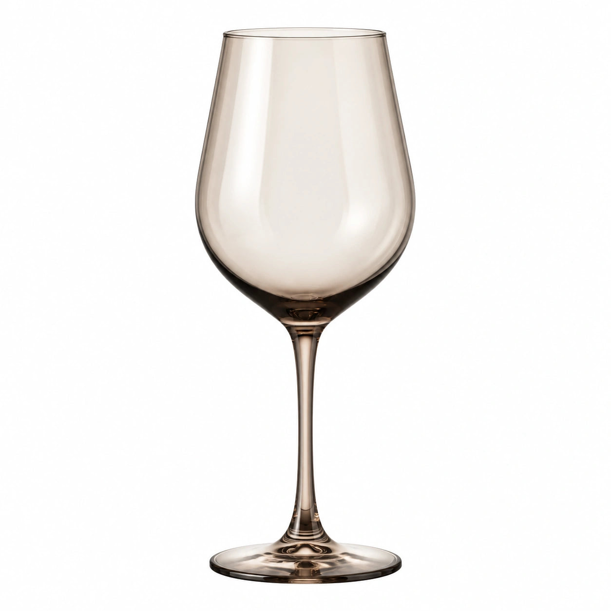 Weinglas 450 ml Glas rauchbraun bauchige Form für Wein