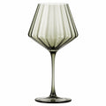 Weinglas 500 ml Grünes Glas mit gerippter Struktur